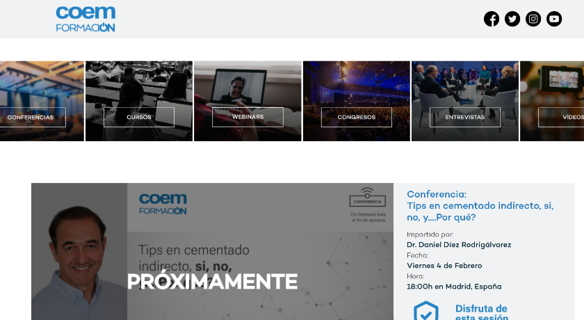 Aprovecha el verano para ponerte al día con toda la formación del COEM
